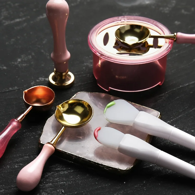 Cuillère en silicone pour livr - Wax Seal Stamp Set avis et prix